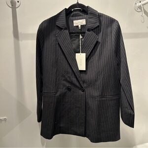 The Great “The Schlumpy” Black Pinstripe Blazer
